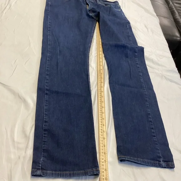 Levi's 513 Men's Dark Wash Straight Stretch Jeans 33x34 - Picture 8 of 10